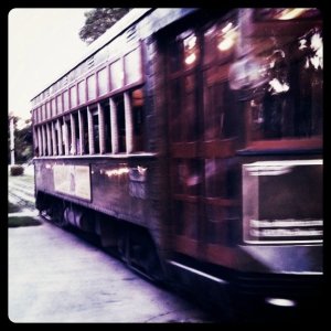The New Orleans Streetcar in Motion