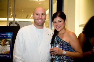 Top Chef Hosea Rosenberg and ACS Hope Gala Volunteer Lorena Poche