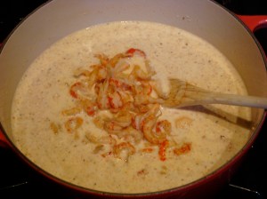 Louisiana Crawfish Tails in the Grits