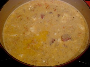 Simmering All the Ingredients