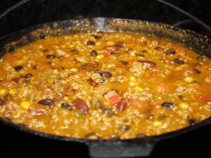 Pumpkin Turkey Chili in the Pot