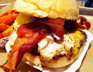 Company Burger with Bacon and Yard Egg