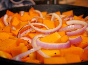 Butternut Squash and Red Onion