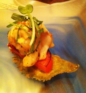 Shiso Tempura with Grilled Lobster