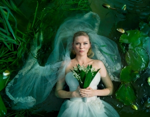 Kirsten Dunst as bride Justine in Melancholia