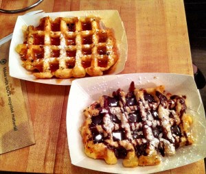 Waffles at Saus