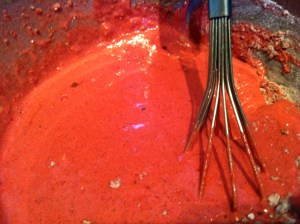 Red Velvet Pancake Batter