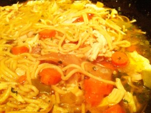 Chicken Noodle Soup Close-Up