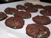 Whole Wheat Mint Chocolate Chip Cookies