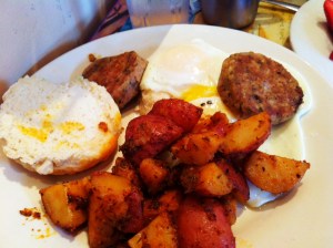 Surrey's Boudin Breakfast Biscuit
