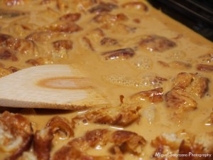 Croissants in the Pumpkin-Kahlua Custard