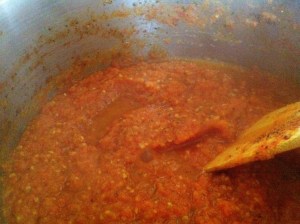 Tomato Sauce in the Pot