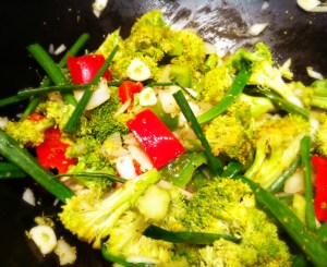 Veggies for Cashew Chicken