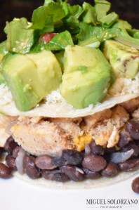 Chicken Taco Tower Close-Up