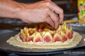 Assembling the Fig Tart