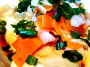 Silken Tofu with Kimchi