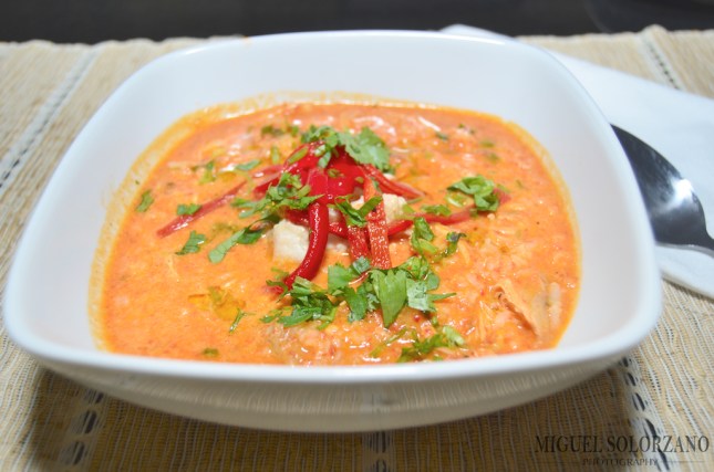 Chickpea, Piquillo Pepper and Chicken Soup